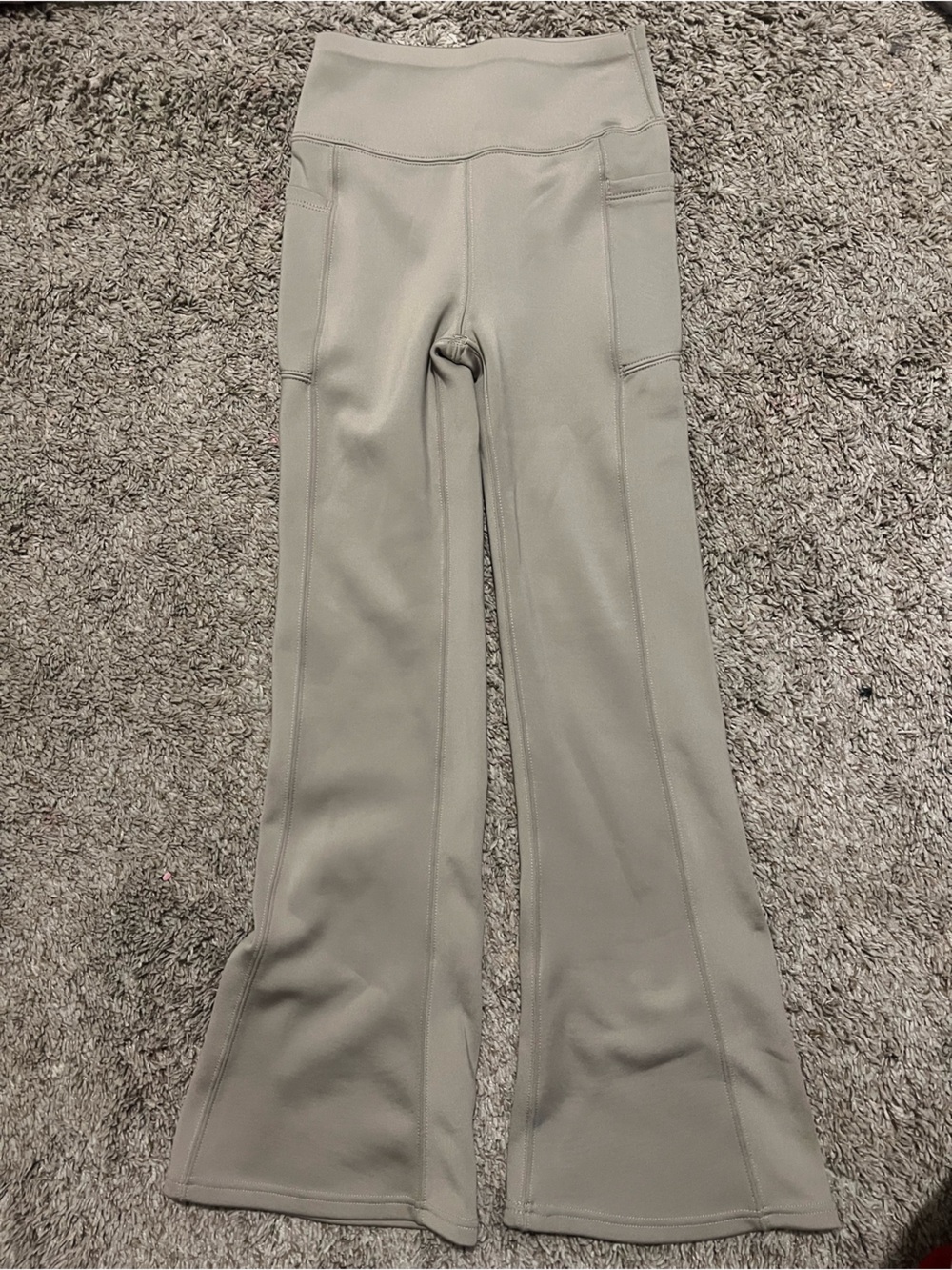 Slim Flare Women’s Pants in Light Gray